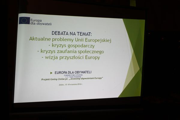 debata na temat kryzysu w Unii Europejskiej