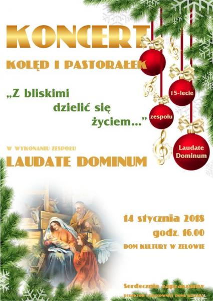 koncert kolęd i pastorałek Laudate Dominum